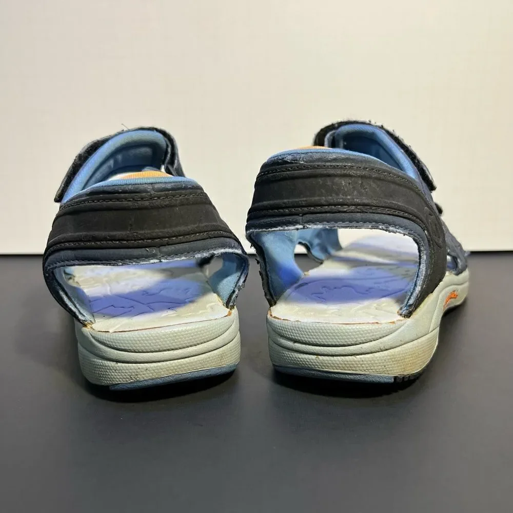 Boys MERRELL Rapid Pulse Navy Blue Hook & Loop Sandals / Size 5